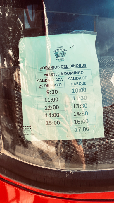 Parque_Cretacico_Sucre_time-table